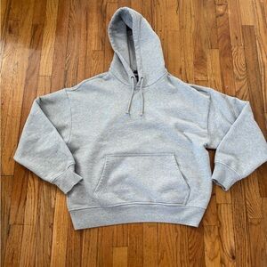 Gap Extra Heavyweight French Terry Hoodie Grey Heather Medium